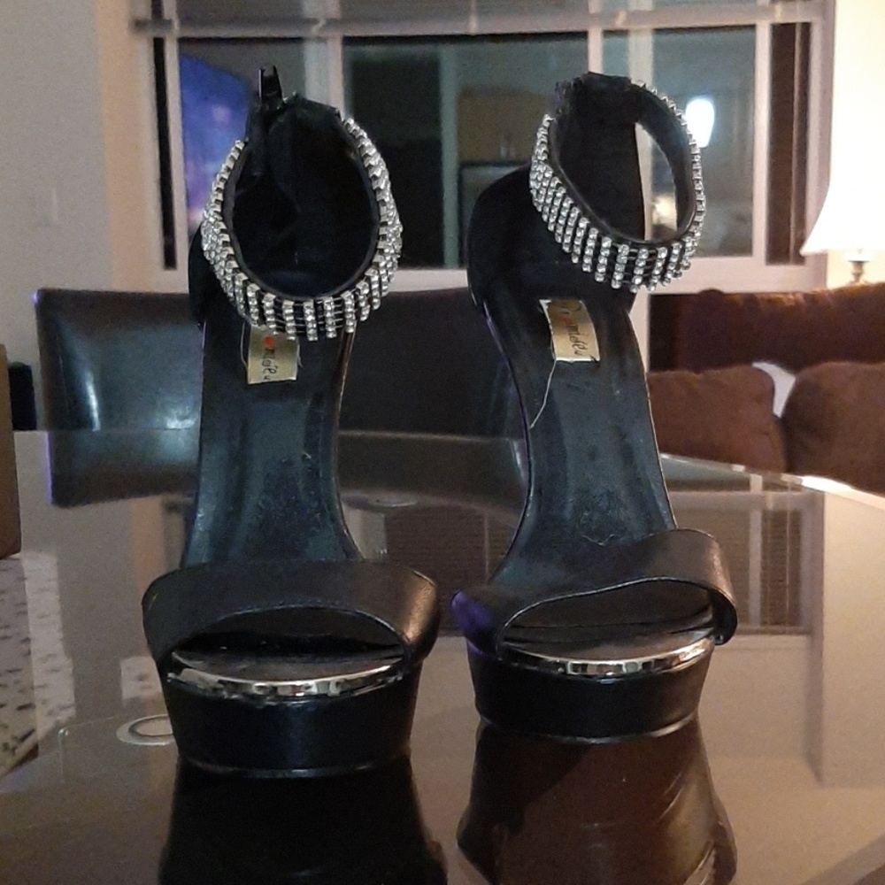 Black stiletto heels